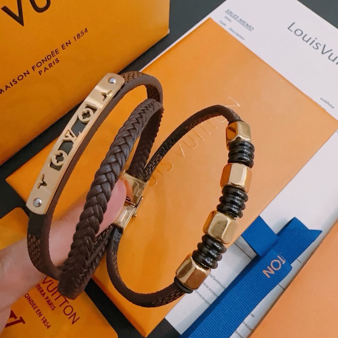 Louis Vuitton Leather Bracelet